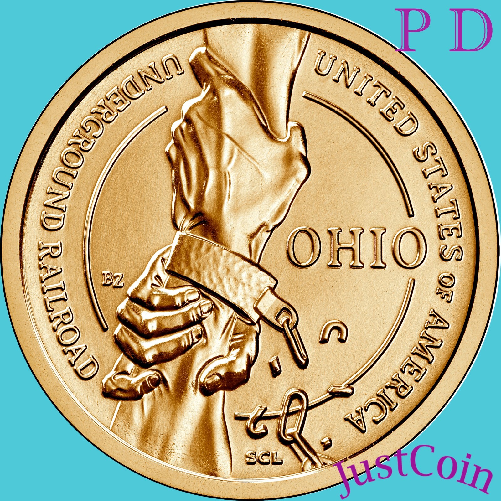 2023 P&D OHIO (OH) INNOVATION UNDERGROUND RAILROAD TWO UNCIRCULATED DOLLARS SET