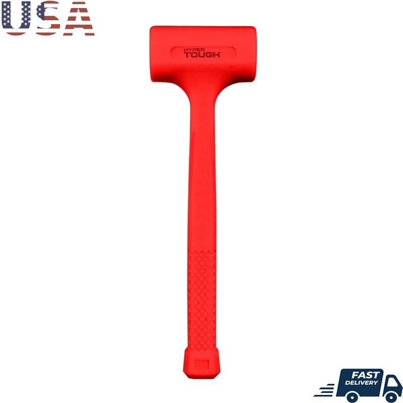 2lb Dead Blow Hammer Non-Marring Soft Face Automotive Tool Steel Shot Handle