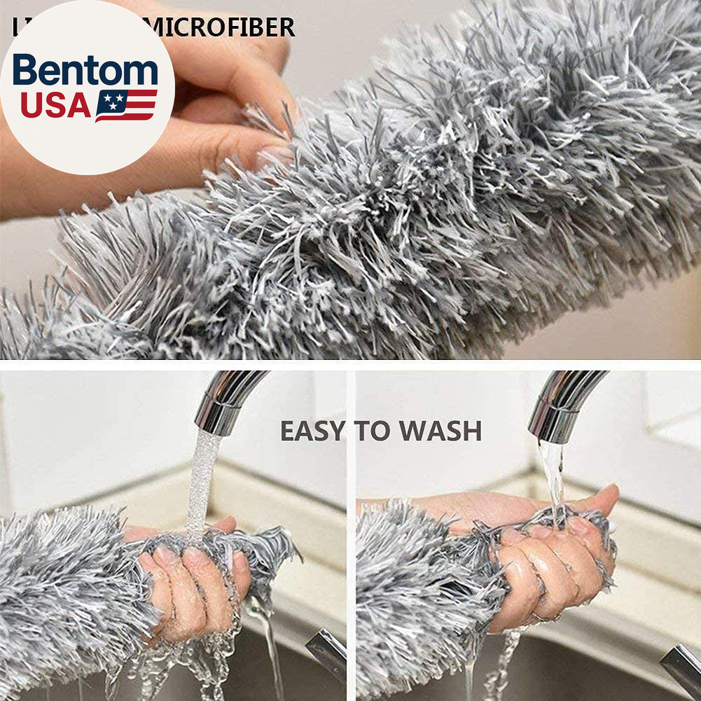Microfiber Feather Duster Extendable Duster with 100 Inches Extra Long Pole, Ben
