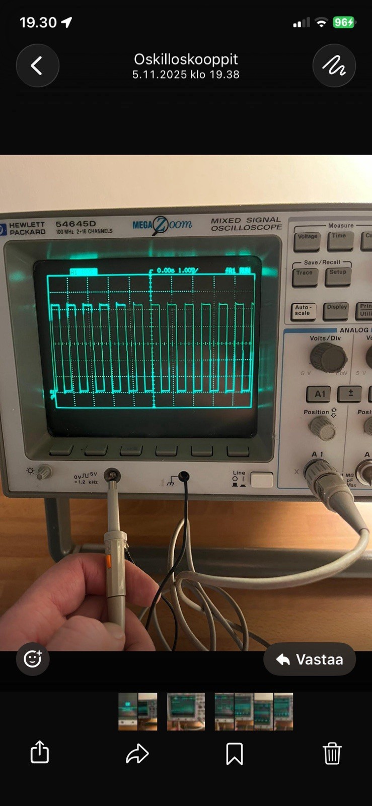 HP54645D Mixed Signal Oscilloscope Calibrated, Was On Business Use.