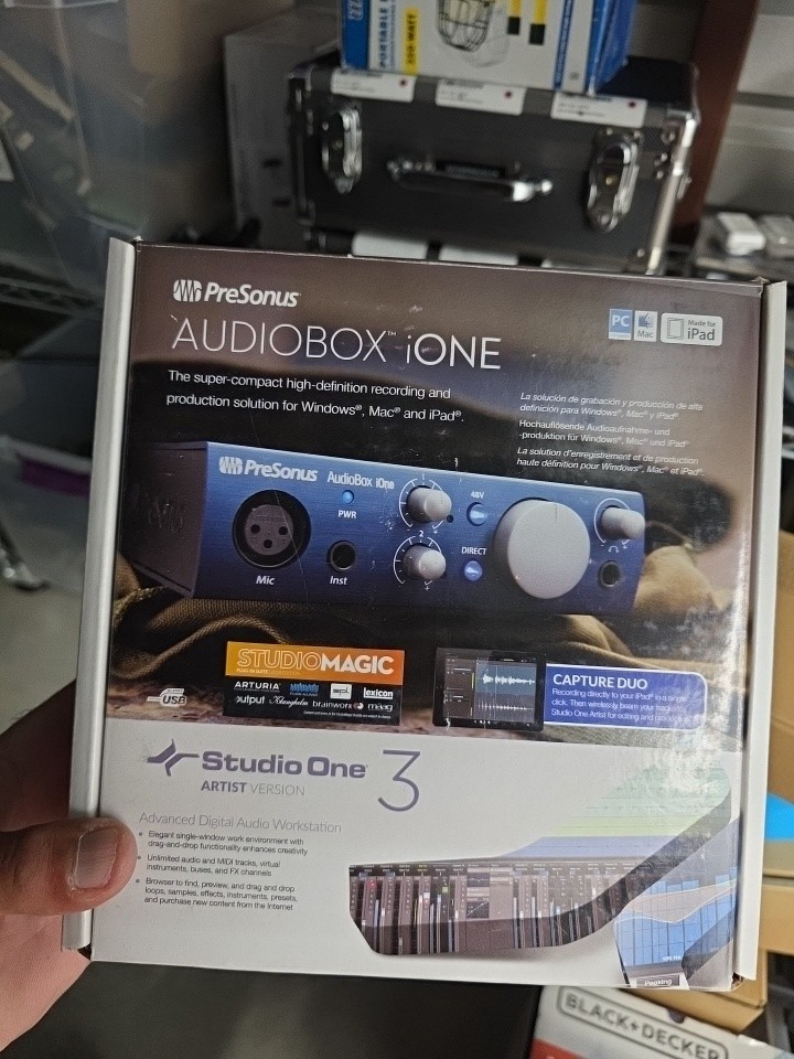 PreSonus AudioBox iOne  - Never Used - USB Audio interface SD EBAY 09