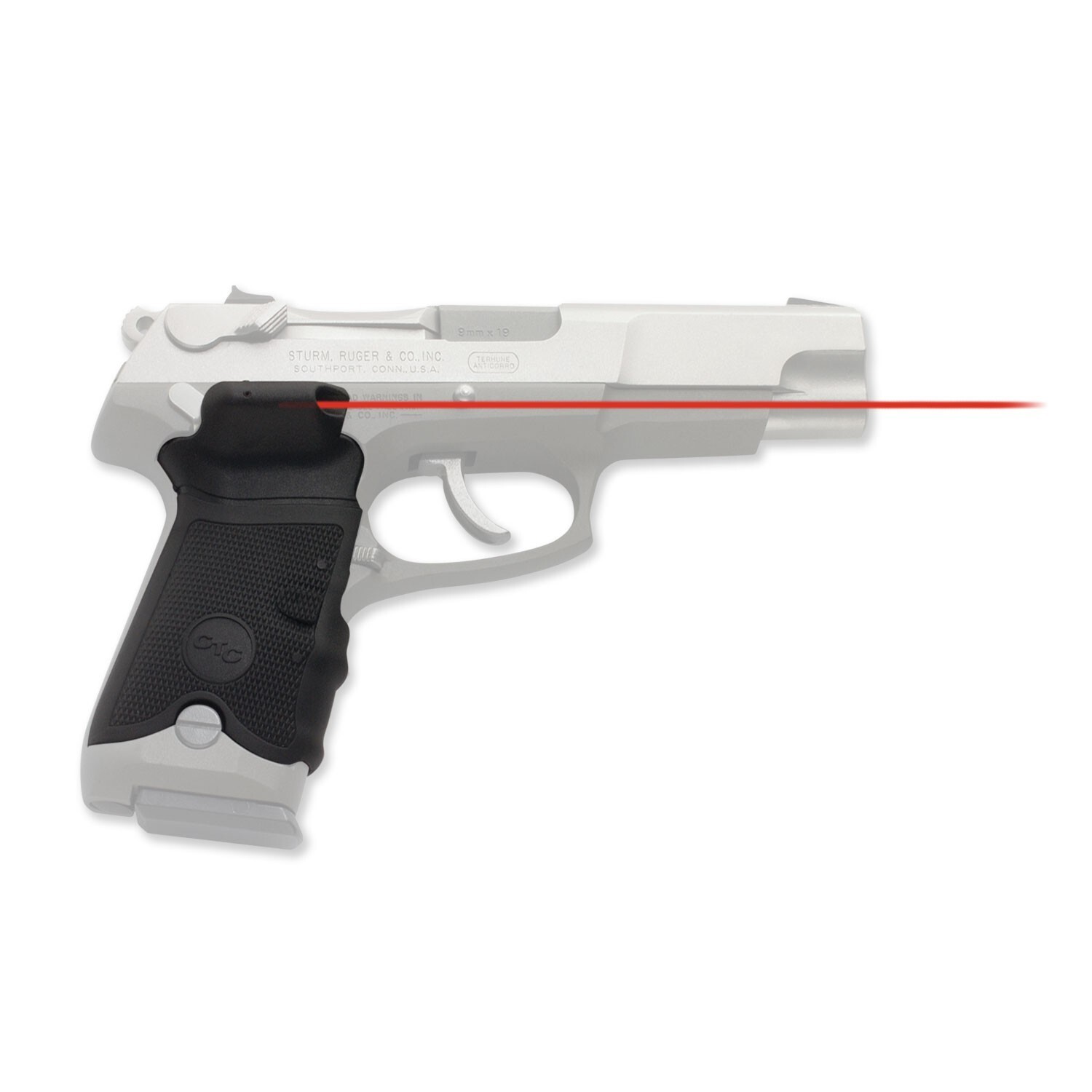 Crimson Trace Red Lasergrips Laser Sight for Ruger P-Series Pistols #LG-389