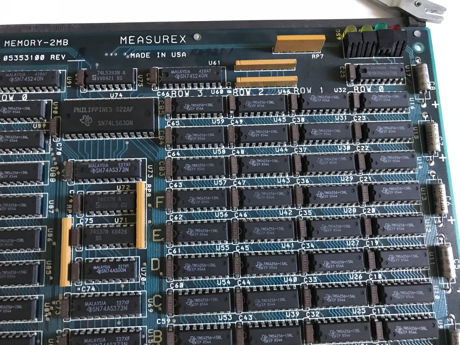MEASUREX PCB BOARD ASSY NO 05353100 ECC MEMORY-2MB,AX