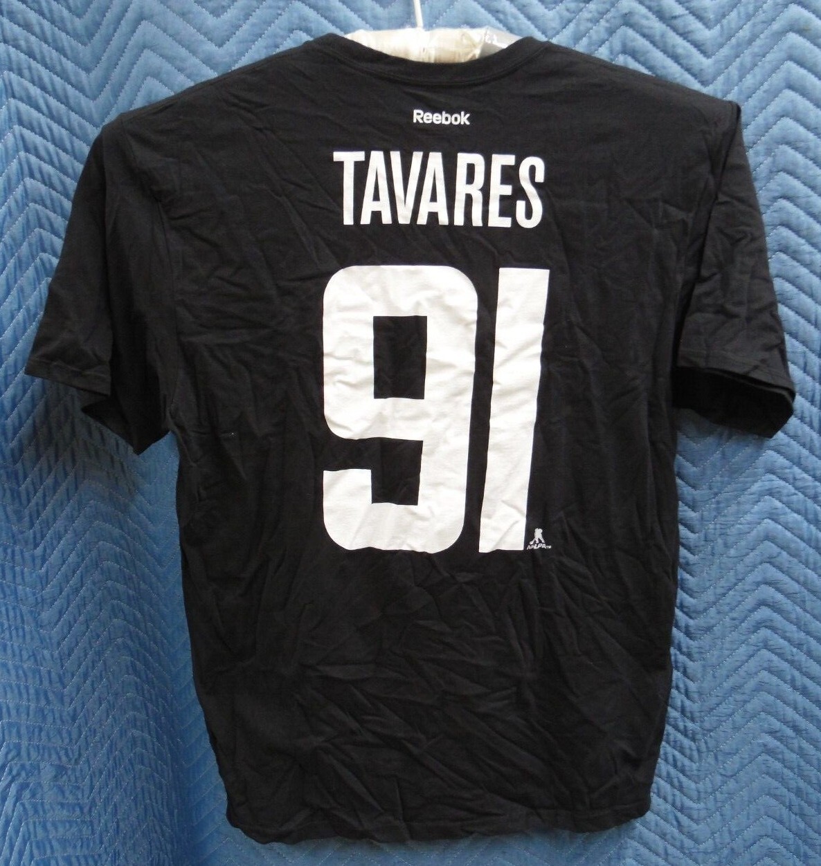 New York NY Islanders Short Sleeve Hockey Game T-Shirt Jersey NHL #91 TAVARES