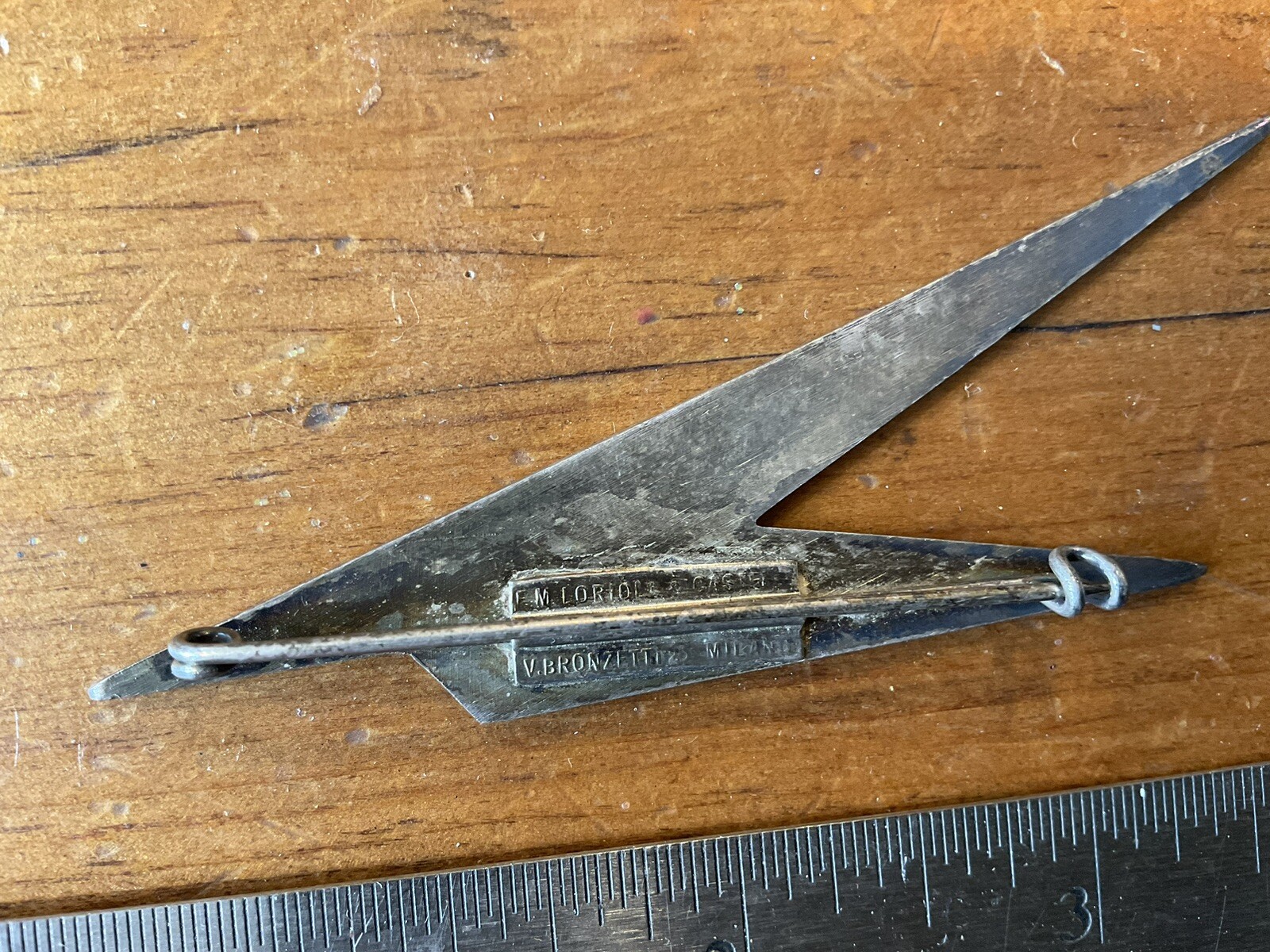 ORIGINAL WWII SCARCE ITALIAN ITALY WWII / PRE WWII GLIDER WINGS BADGE