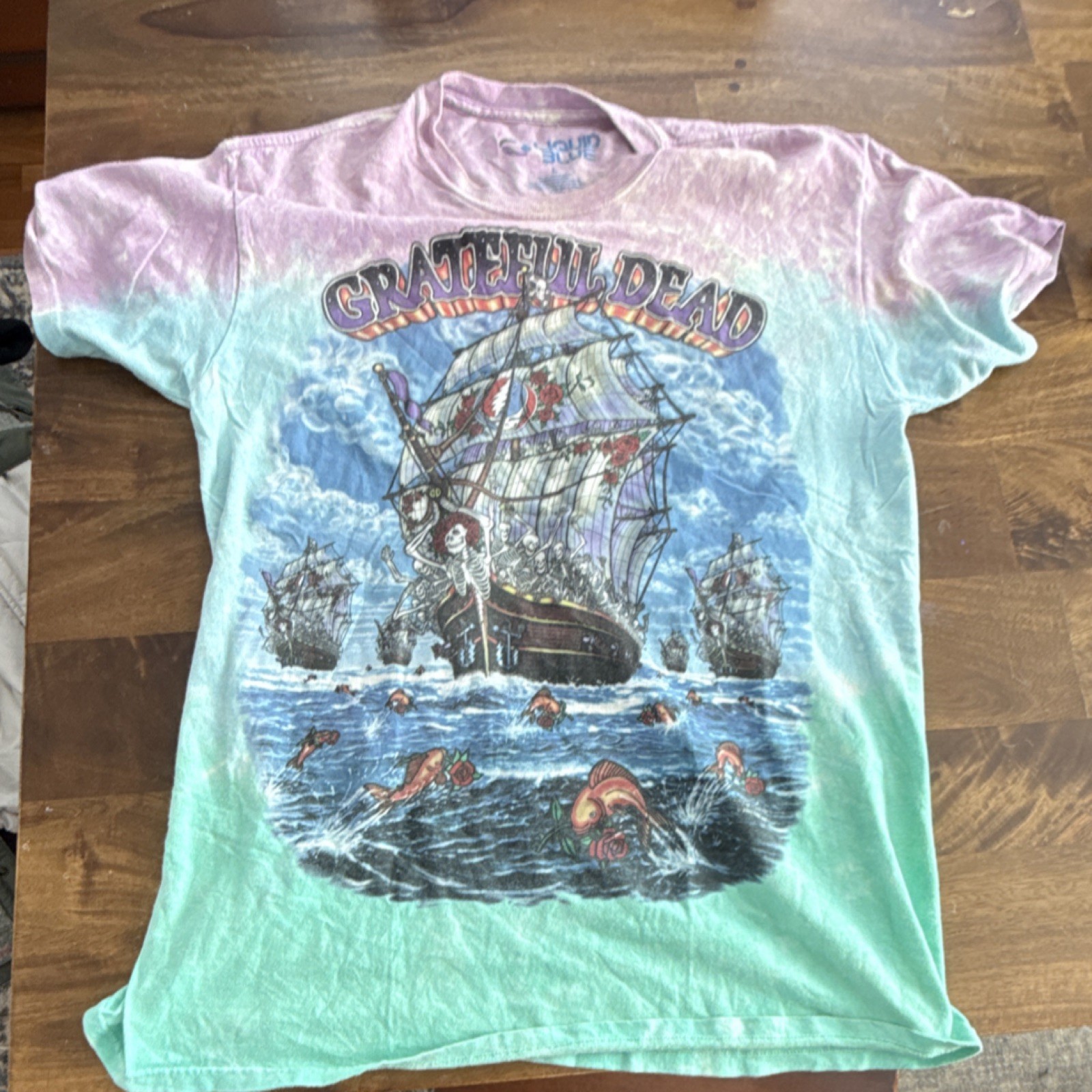 Vintage Grateful Dead Ship of Fools Tie Dye T-Shirt 2001 Rock & Pop Music