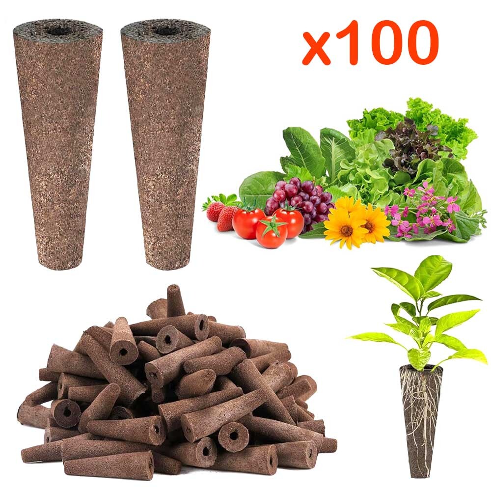 100pcs Grow Sponges, Seed Pods Replacement Root Growth Sponges For AeroGarden