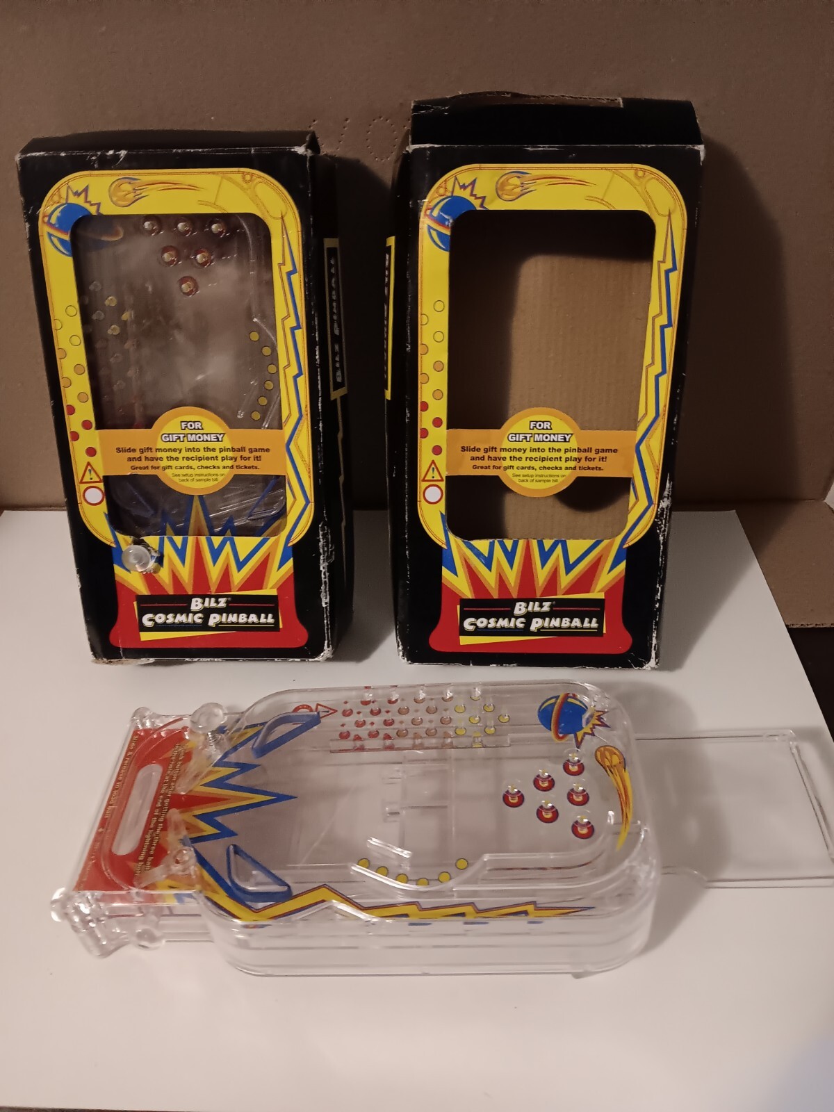 Bilz Cosmic pinball money, gift card holder in original box 2007