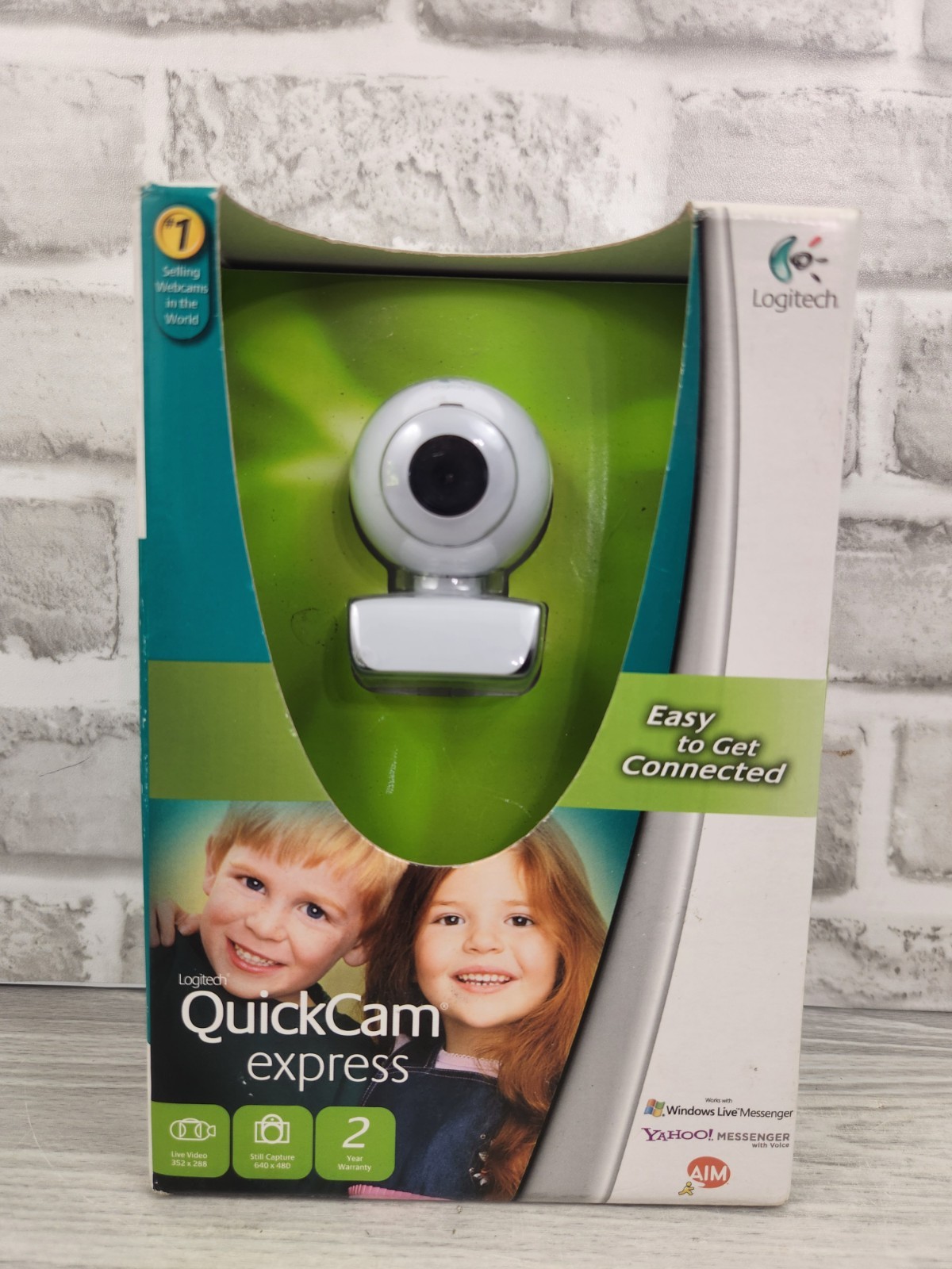 Logitech QuickCam Express USB Webcam Sealed New in Box Vintage Tech PC Retro