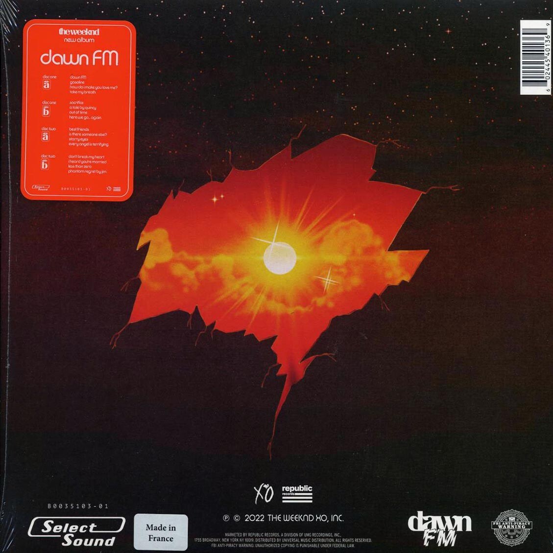 VINYL The Weeknd - Dawn FM