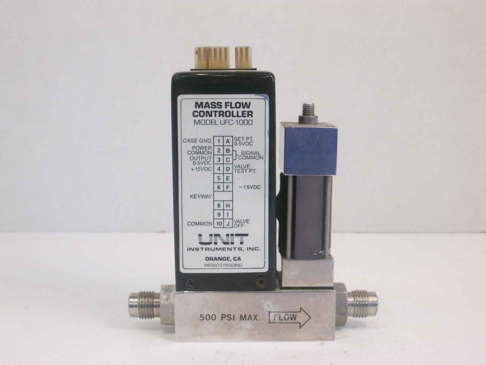 Unit UFC-1000, MFC, Mass Flow Controller, O2, 5 SLM, Used