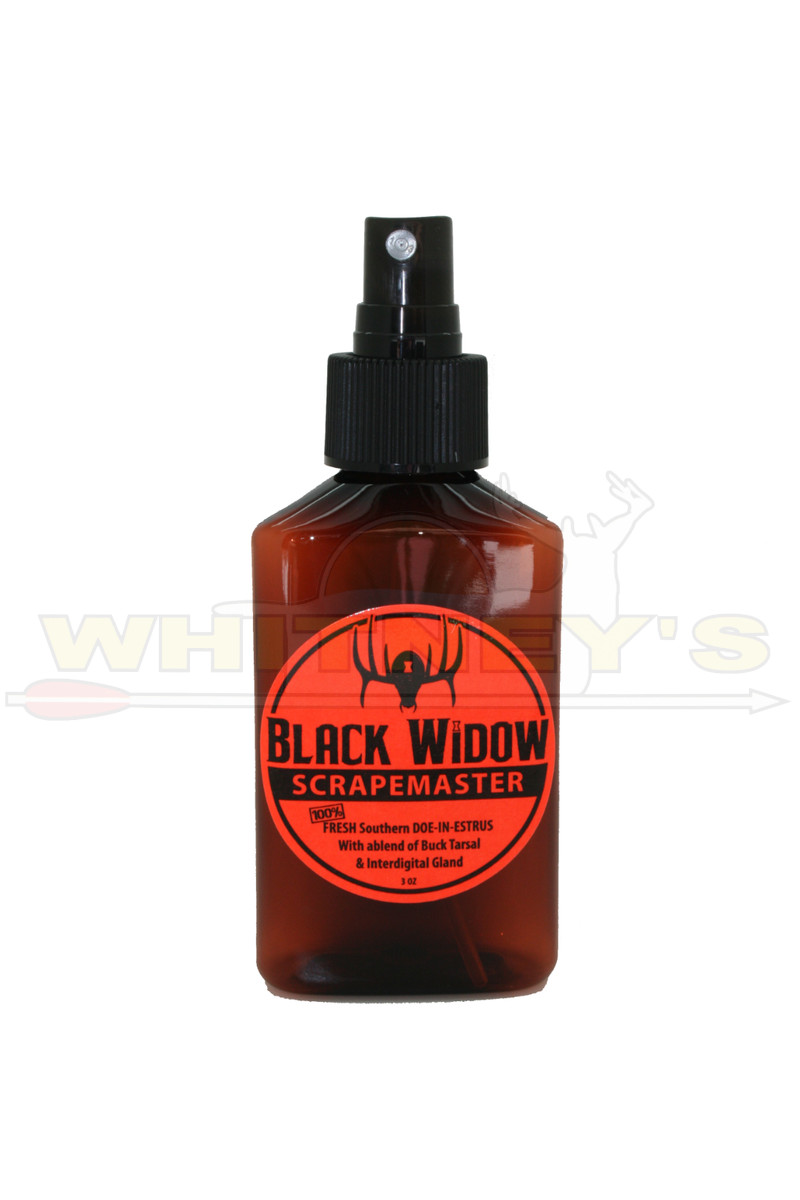 Black Widow Deer Lures Southern (Red) - Scrapemaster - 3oz. - R0120