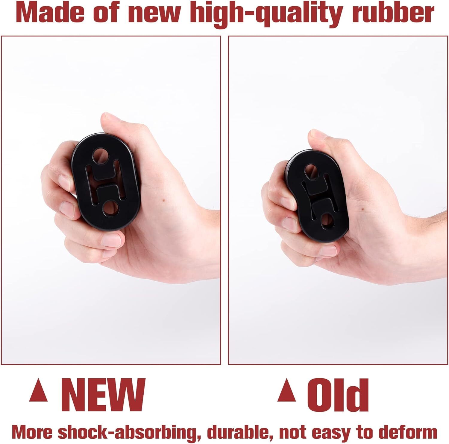 4pcs Rubber Exhaust Hanger, Muffler Exhaust System, Heavy Insulator Support