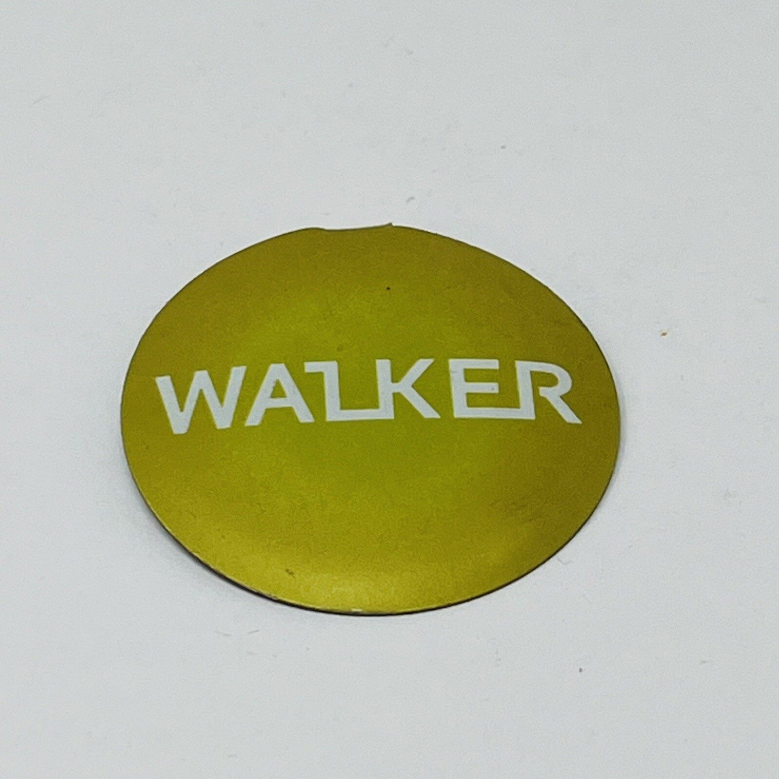 Walker Campaign Lapel Button Pin Fold Over Tab Vintage Gold Color