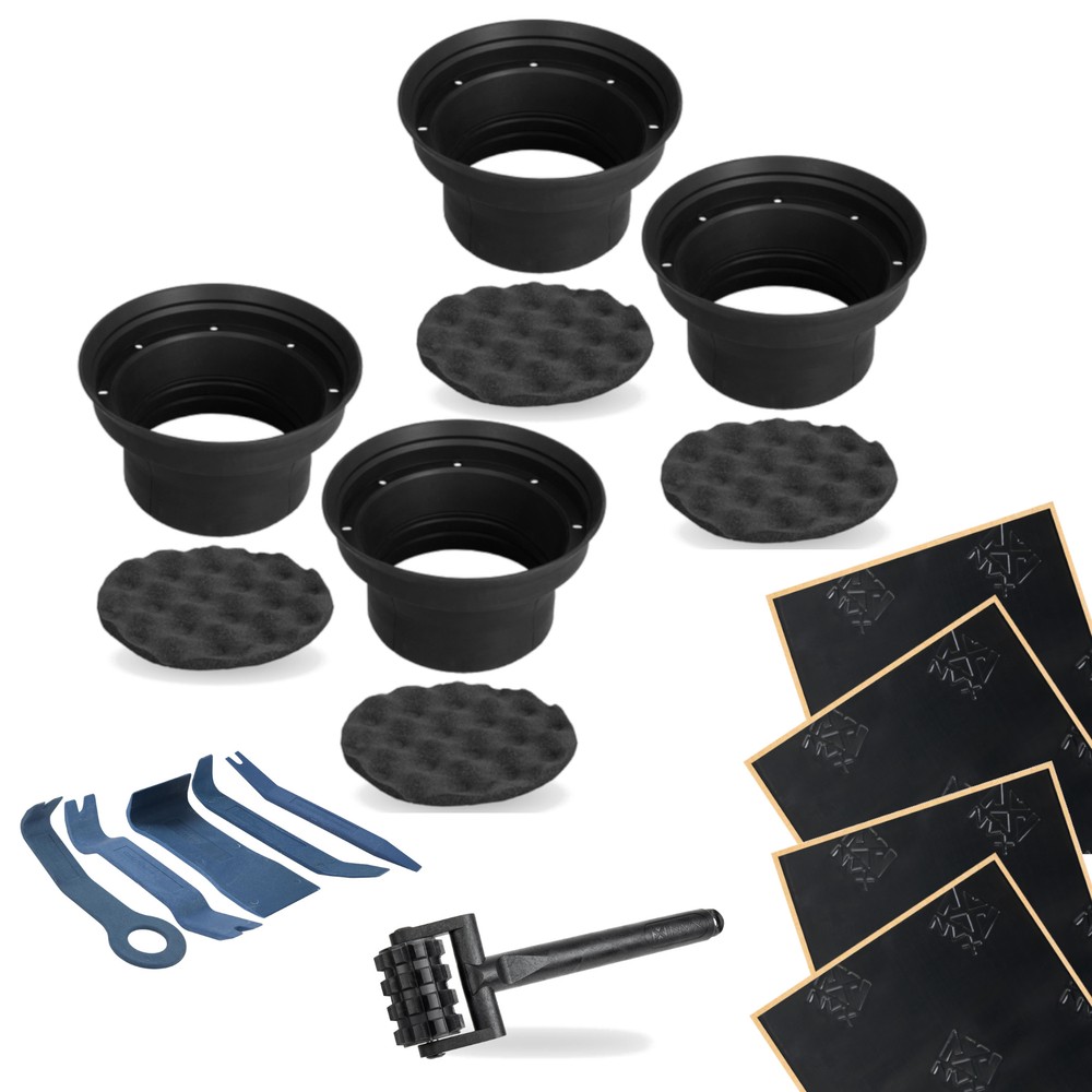 NVX XBAF65 6.5" / 6.75" Silicone Baffle Kit w/ Sound Damping and Sound Deadening