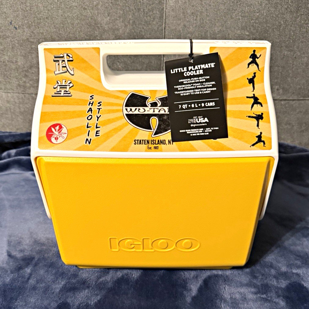 Igloo x Wutang Little Playmate 7 qt 9-Can Portable Plastic Cooler BRAND NEW
