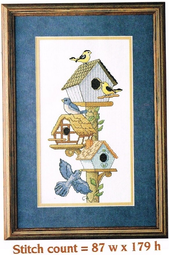 CLUSTER HOMES   CROSS STITCH PATTERN ONLY    PY - VUV
