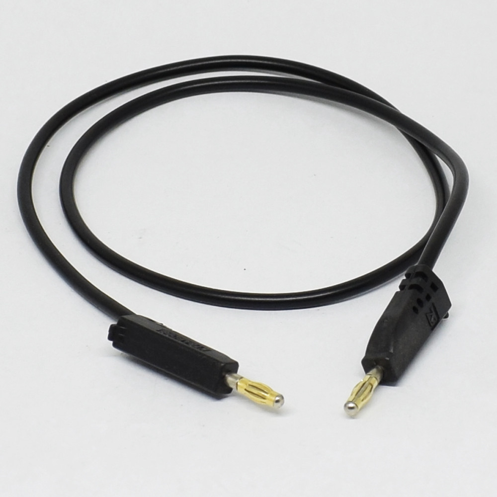 5pc KT3ABD68 50cm Moulded 3mm Copper Radioshack Stackable Banana Plug Lead Cable