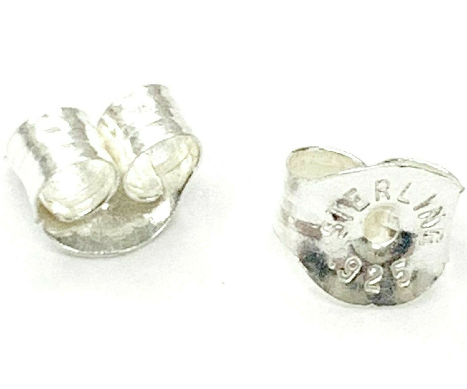 .925 Sterling Silver Earring Backs Butterfly Clutch Replacements USA 10pcs Craft