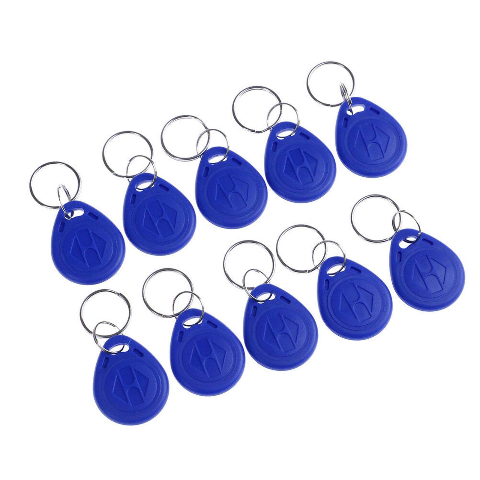 10Pack TK4100 Keychain 125KHZ RFID Proximity ID Card Token Tags Key 64 Bits f