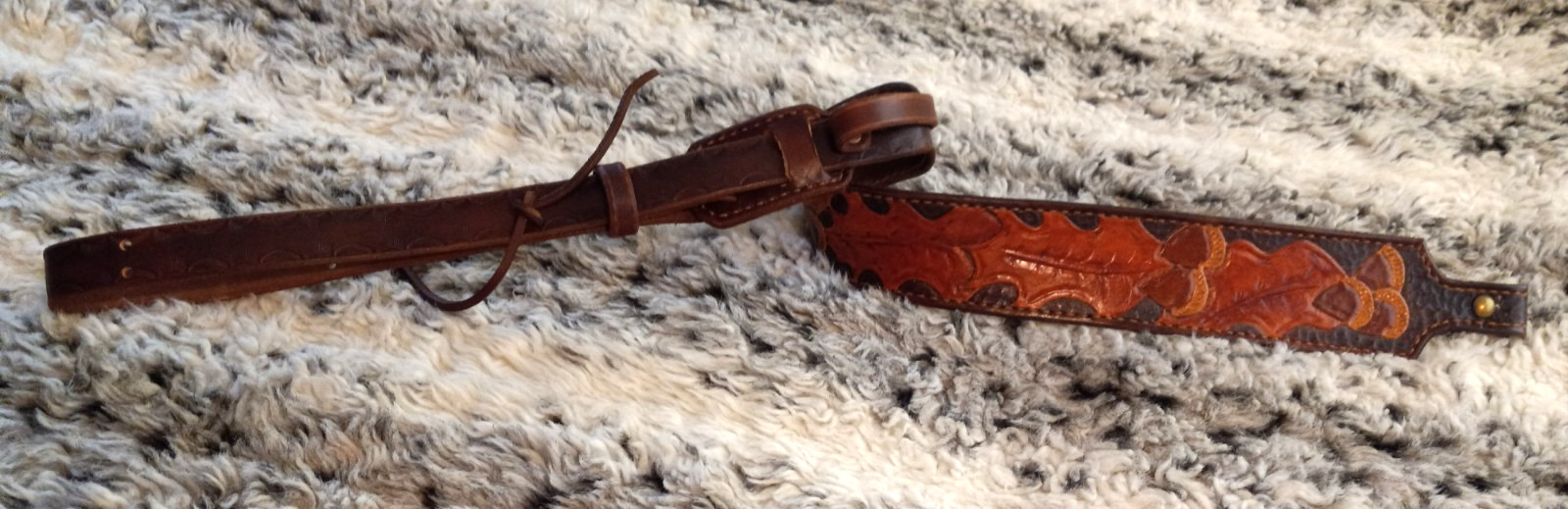 100% Full grain leather handcrafted gun sling