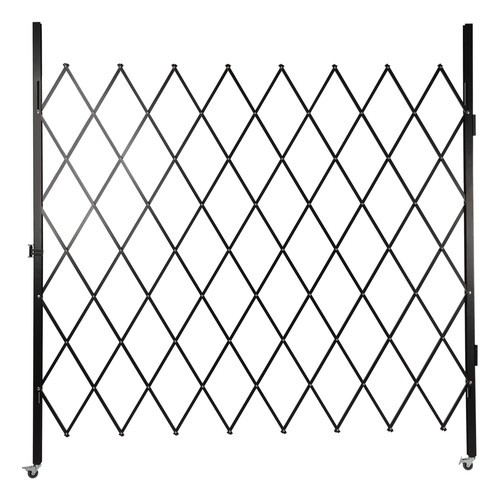 Folding Security Gate 7.2ft x 6.5ft Wall Mount Single Folding Door Scissor Gate
