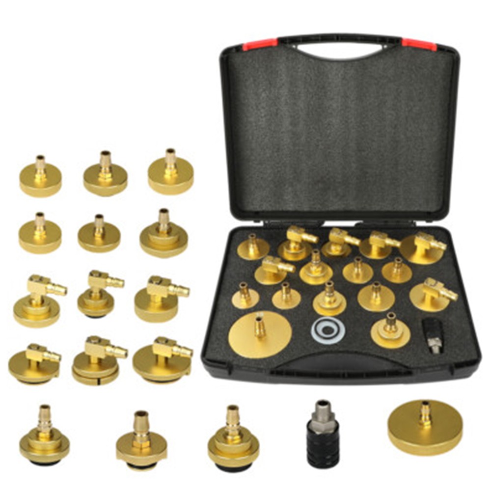 17Pcs Brake Bleeder Adapter Kit Brake Master Cylinder Bleeding Adapter Tool Set