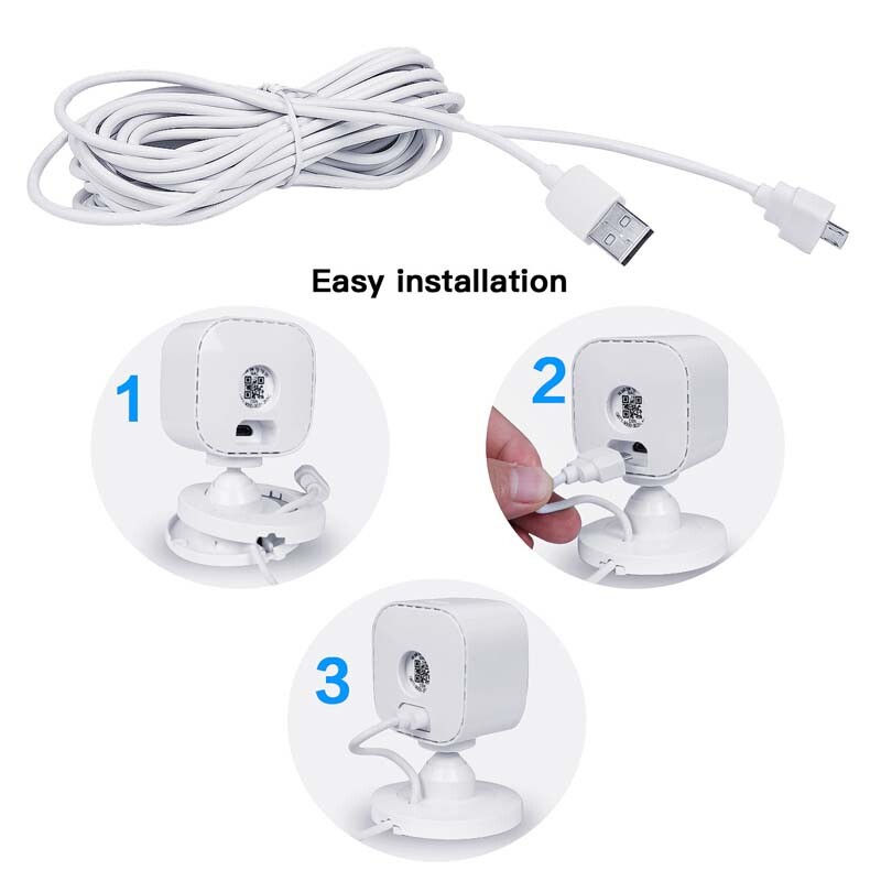 HOLACA Power Extension Cable for Blink Mini 20ft/6m Dedicated Charging Cable
