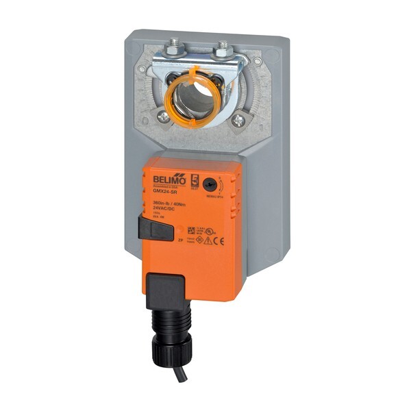 Belimo GMX24-SR : Non Fail-Safe Damper Actuator, 360 in-lb Torque, 24VAC/DC, 
