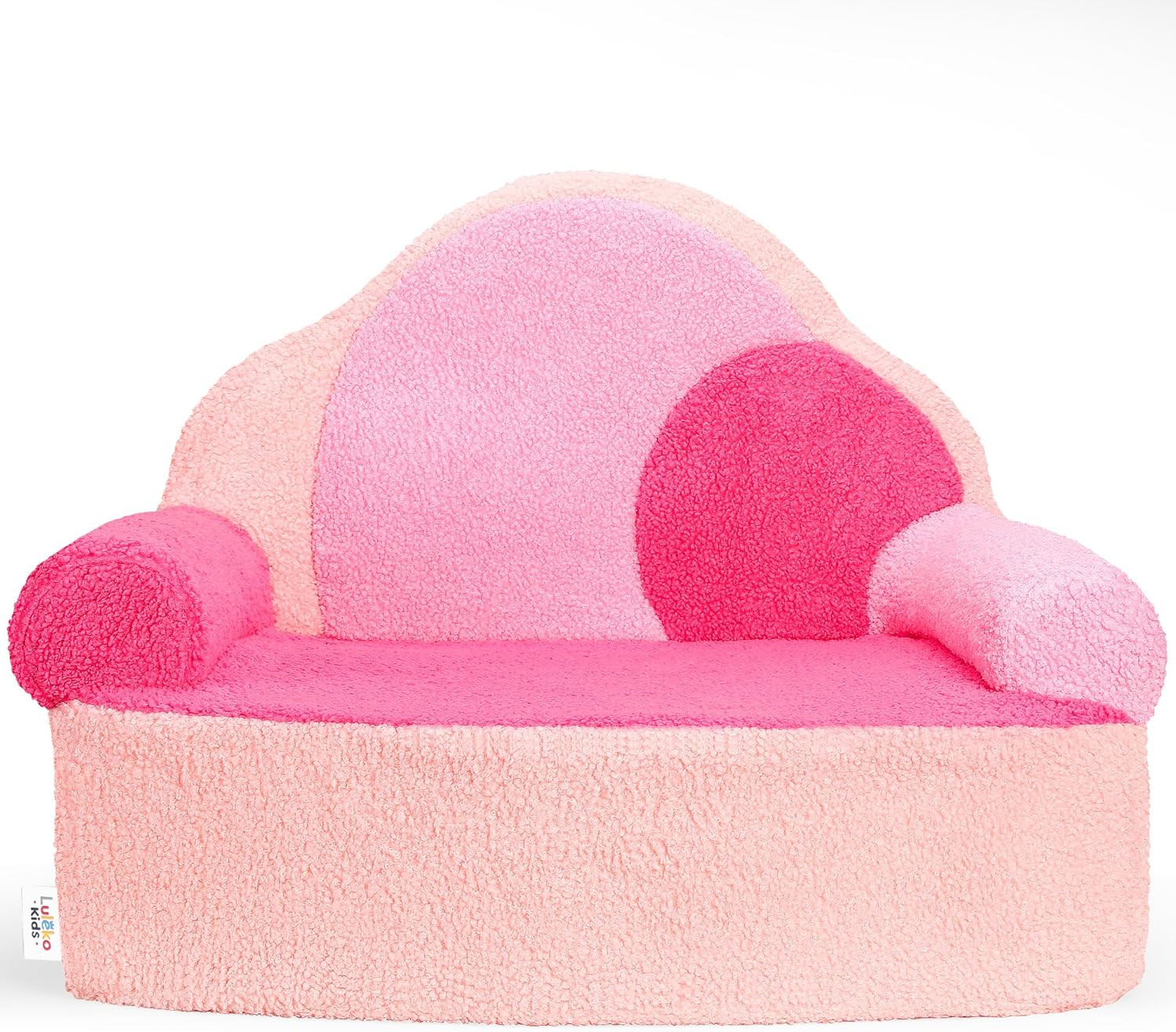 Toddler Foam Chair | Cute Pink Soft Lounge Chair for Toddler Girls Ages 1–4 | Co