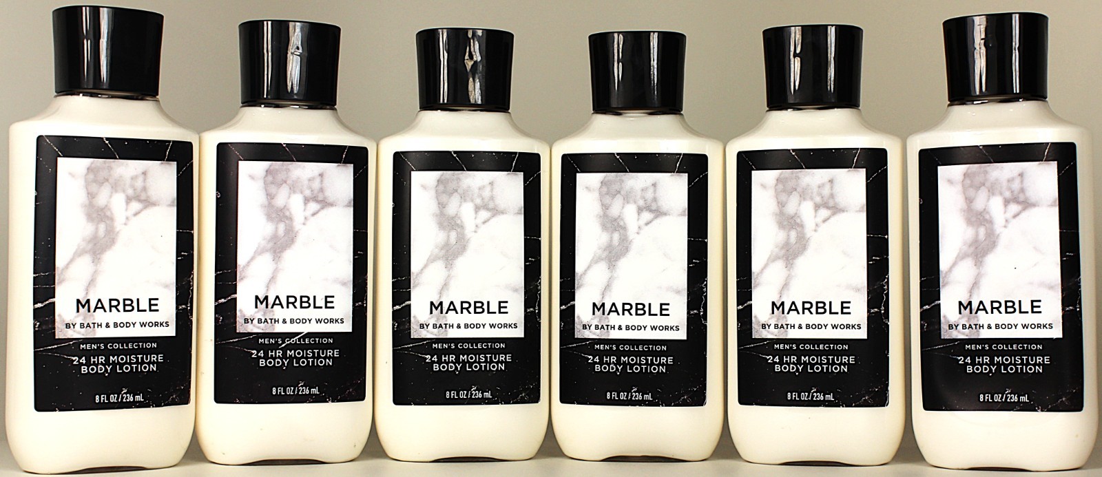QTY 6 - Bath & Body Works MARBLE Body Lotion Moisturizer Cream 8oz