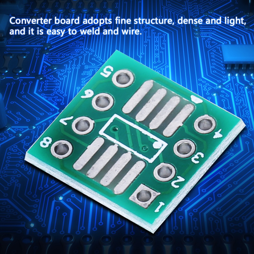 ˇ100x Converter Module Lightweight SOP8 To DIP8 Adapter Board For Printed