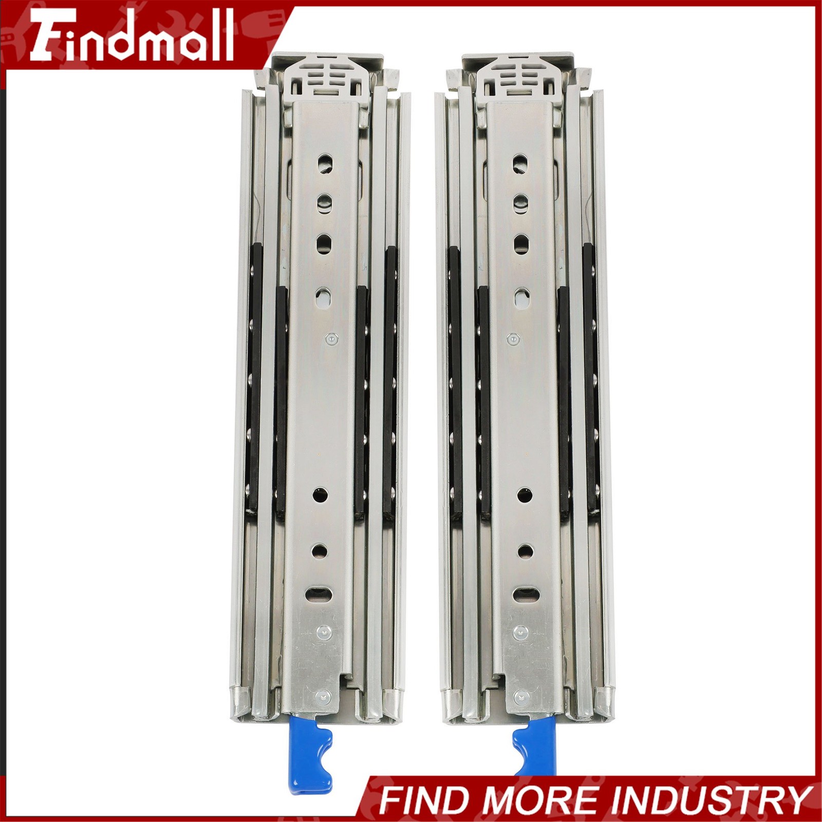 Findmall Heavy Duty 12" Drawer Slides w/Lock 500lb - Full Extension Ball Bearing