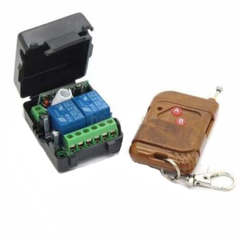 DC 12v 10A relay 2CH wireless RF Remote Control lamp Switch Transmitte +Receiver