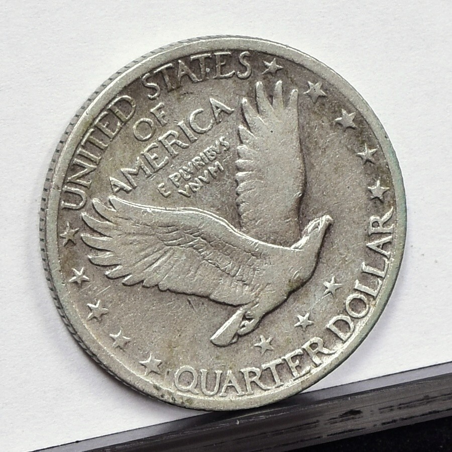 1927-S Standing Liberty Quarter - Fine Details, Old Cleaned (#59205-L)
