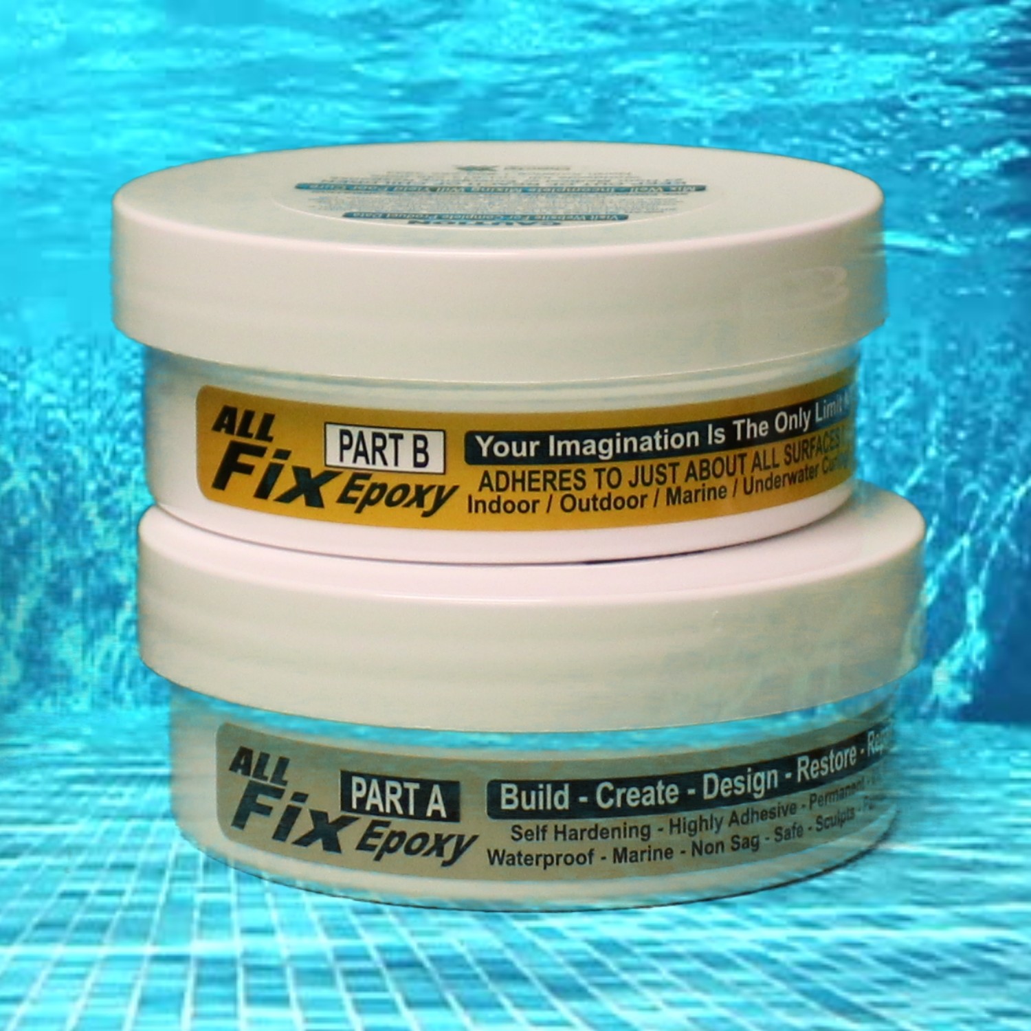 POOL Epoxy Putty Super Adhesion Crack Leak Sealer ALL FIX Above Or Under Water