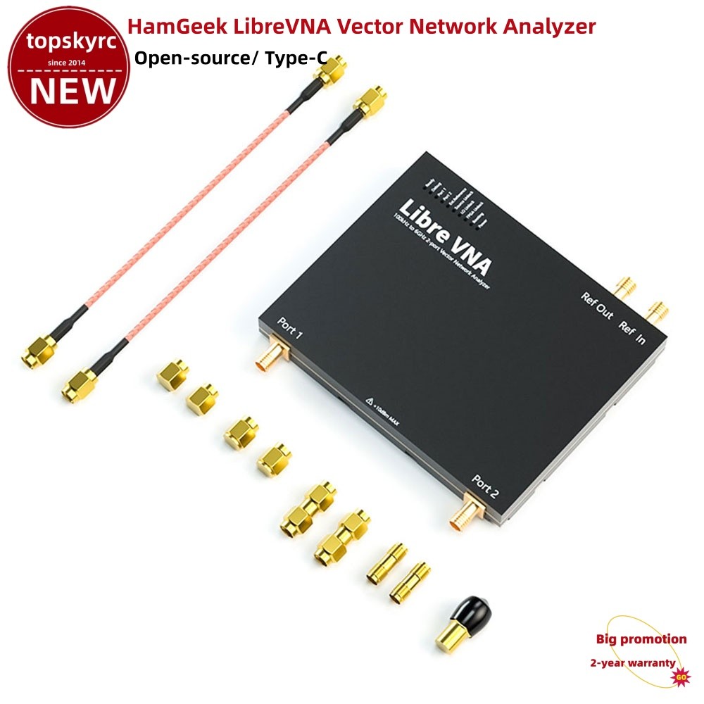 HamGeek LibreVNA 2-Port Vector Network Analyzer VNA Spectrum Analyzer Type-C