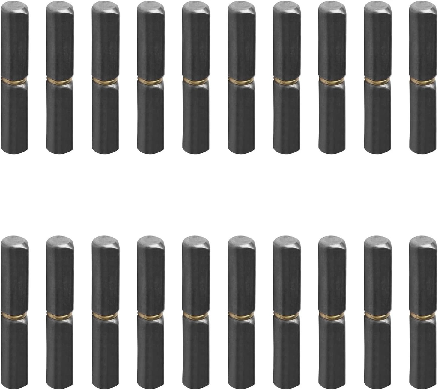 20 Pack Weld on Bullet Hinges - 2-1/2" Long 3/8" Diameter, Carbon Steel Weldable
