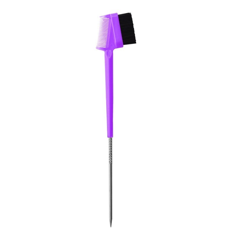 Reusable Plastic Double-Ended Eyelash Comb & Brush Tool, Multicolor