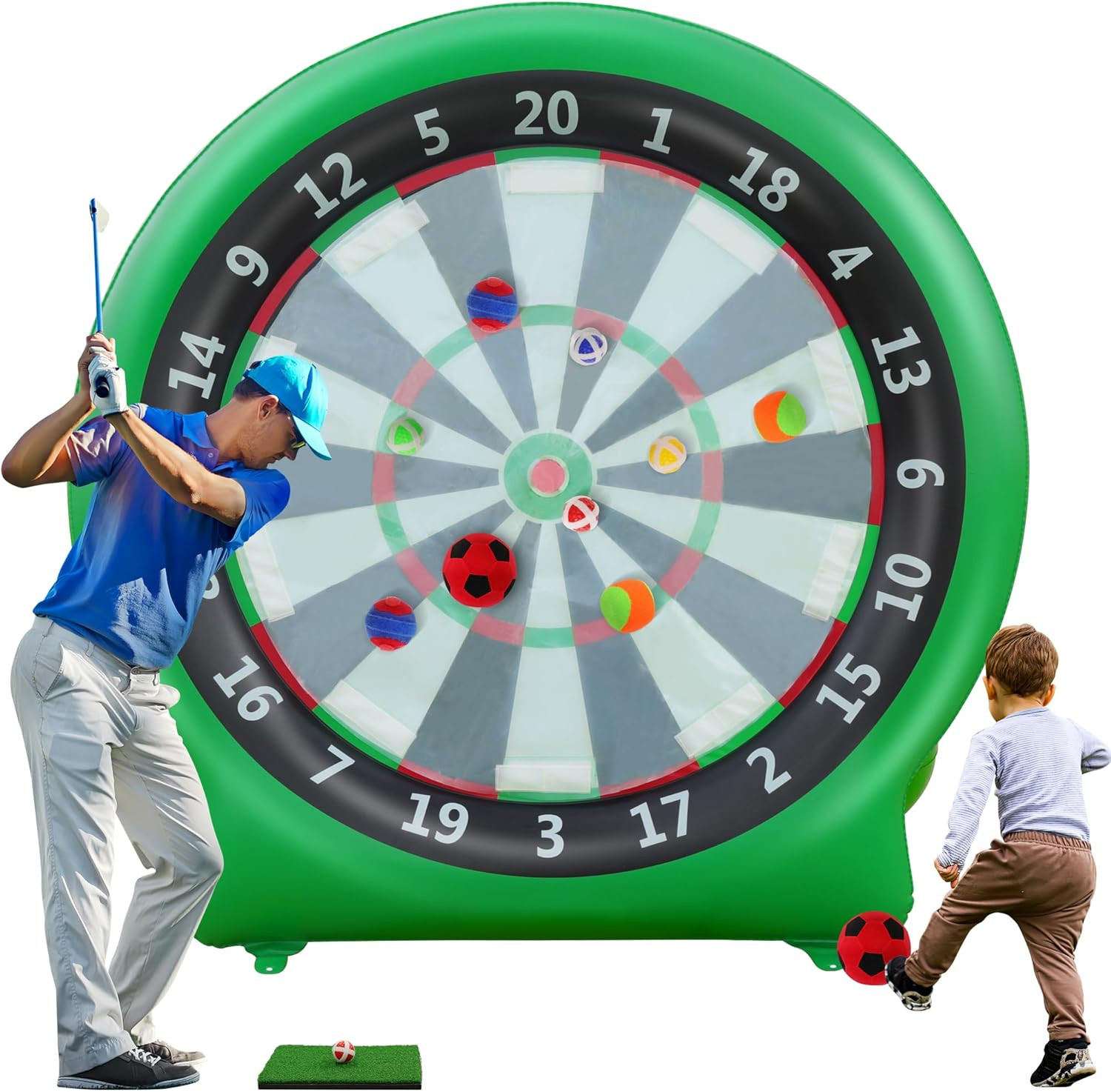 Giant Inflatable Dartboard, Giant Outdoor Indoor Games Giant Kick Darts Soccer D