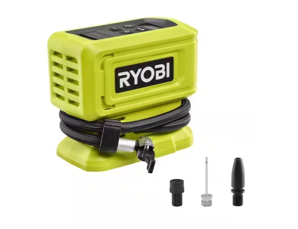 New Ryobi PCL001B ONE+ 18V Cordless High-Pressure Air Pump Inflator (Tool Only)