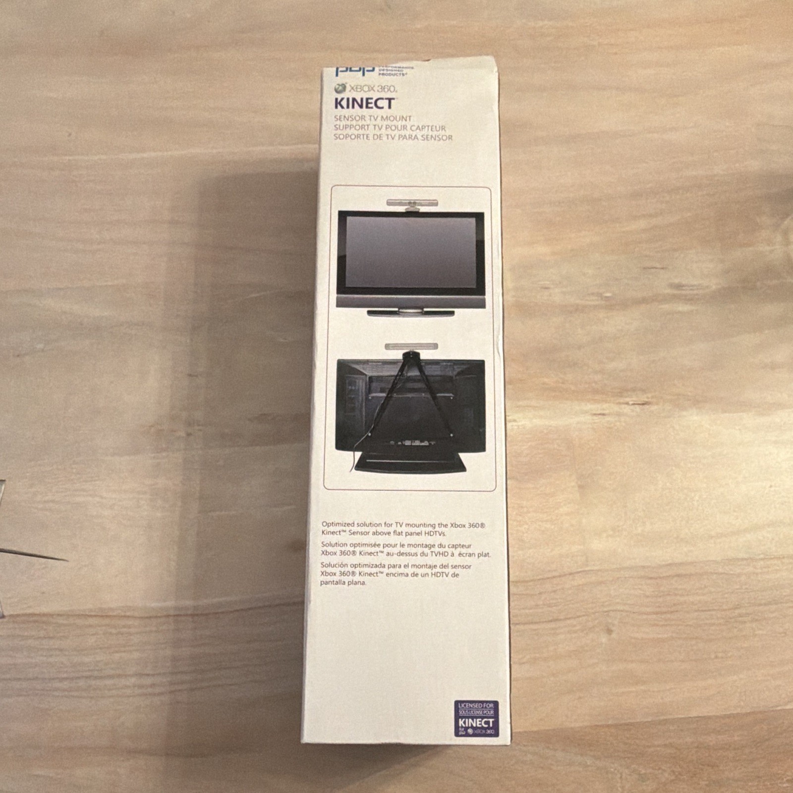 PDP Black TV Mount/Clip for Microsoft Xbox 360 Kinect Sensor (PDP-KM1)