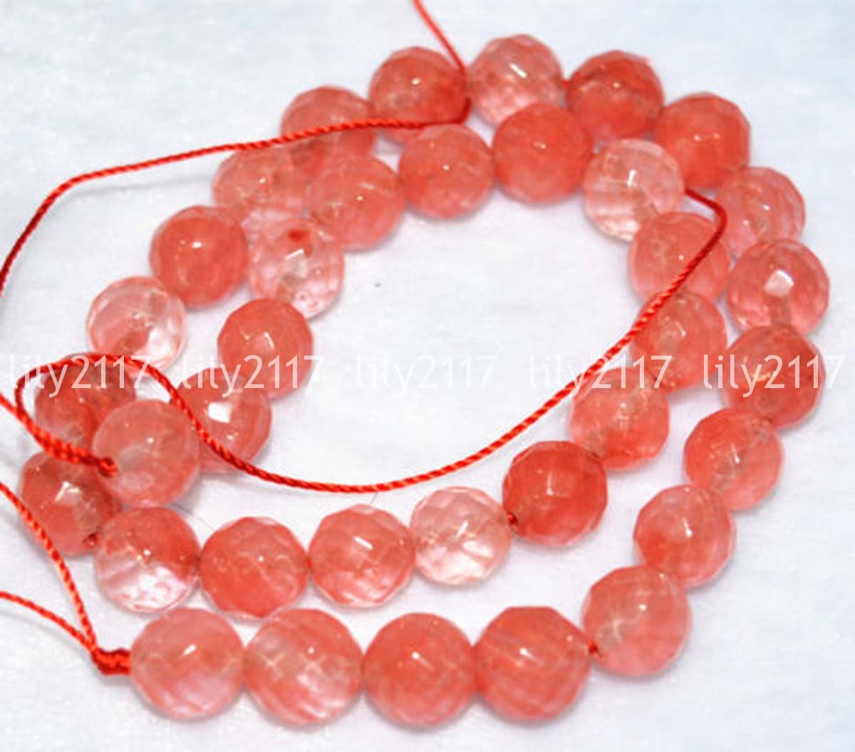 Natural 8mm Faceted Watermelon Tourmaline Round Gemstone loose Beads 15" AAA
