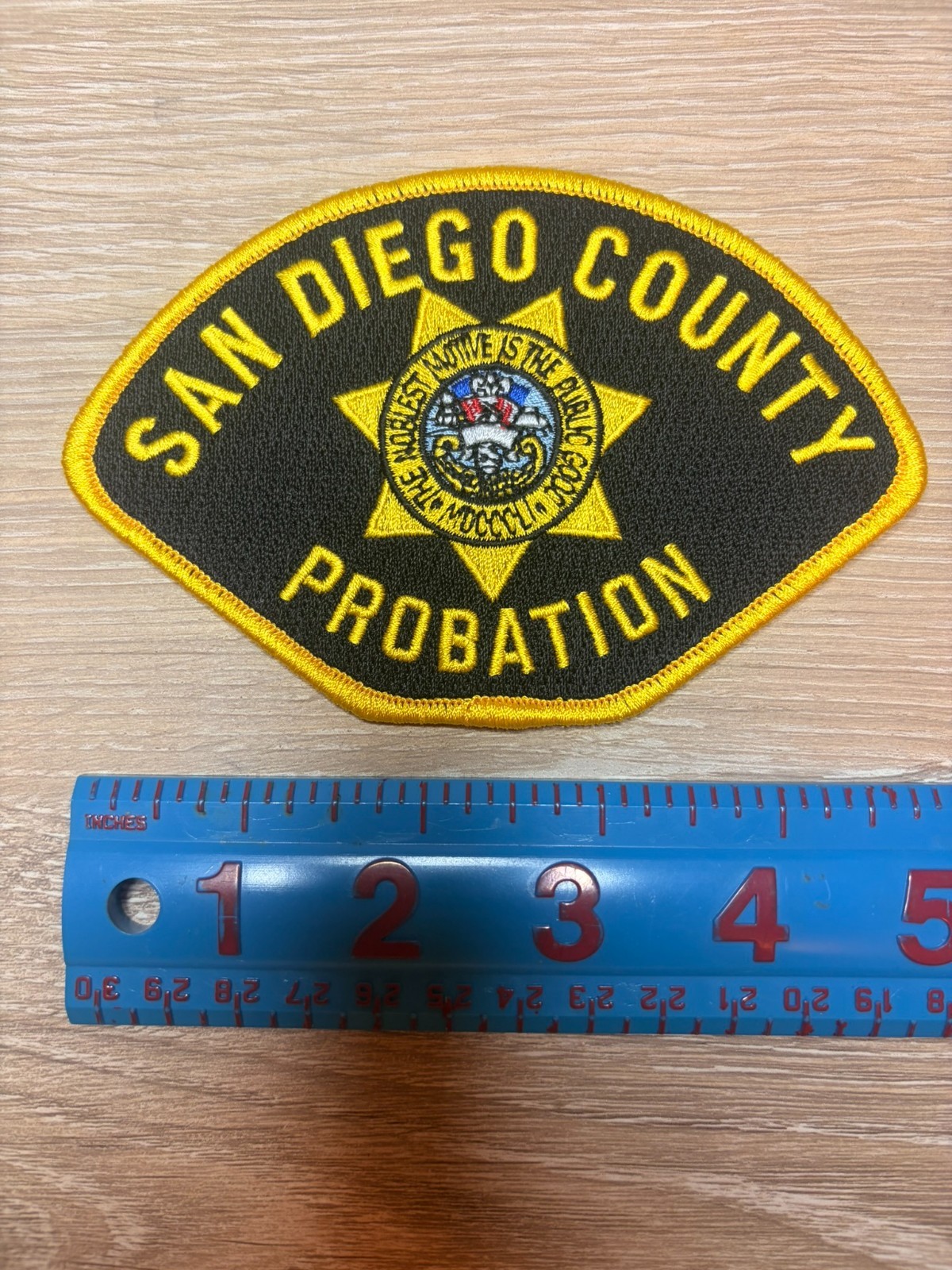 SAN DIEGO COUNTY CALIFORNIA PROBATION SHERIFF POLICE PATCH - NEW