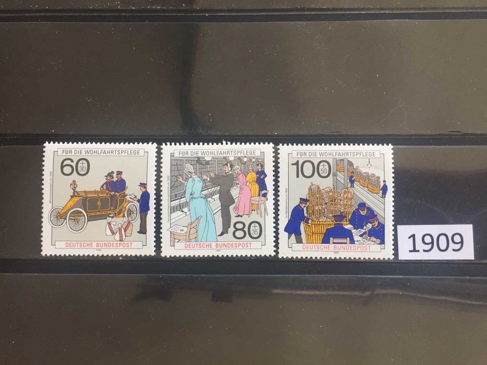 (1909) Germany B-0294-296, set of 3