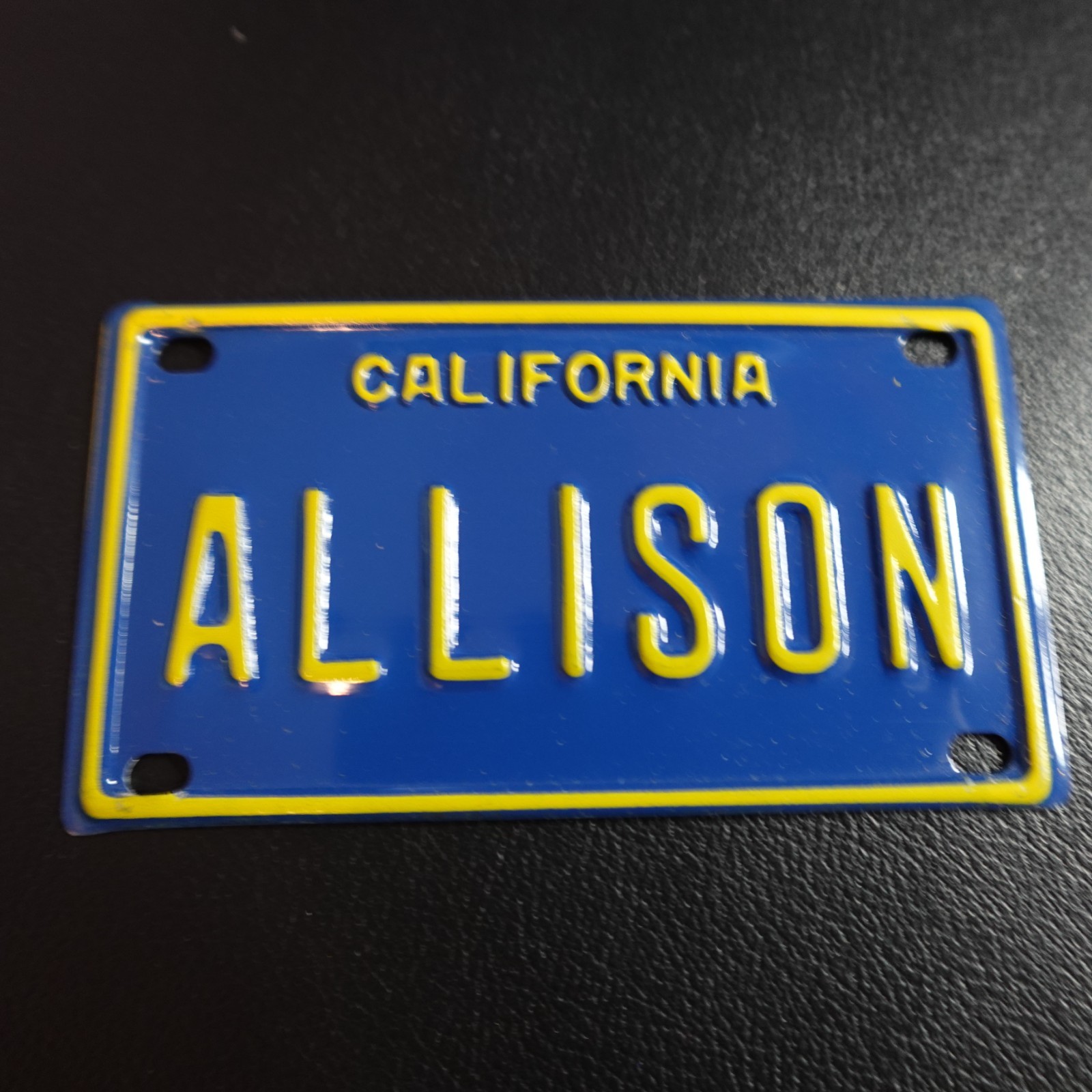 Allison Mini License Plate Personalized Name California Novelty Gift Kids Bike