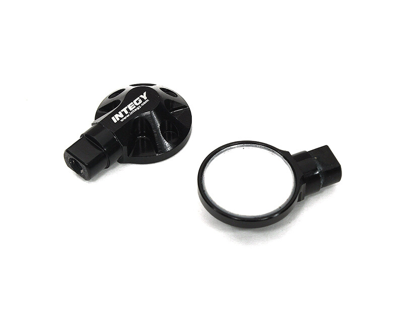 Black Realistic Side Mirror Set for Losi 1/10 Lasernut U4 4WD Brushless RTR