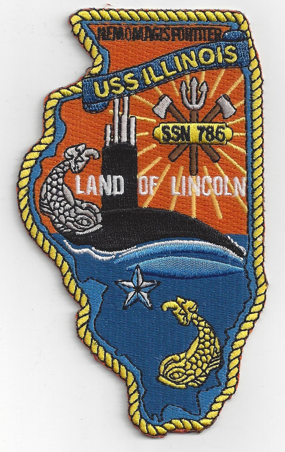 USS Illinois SSN 786 BC Patch Cat No C7066