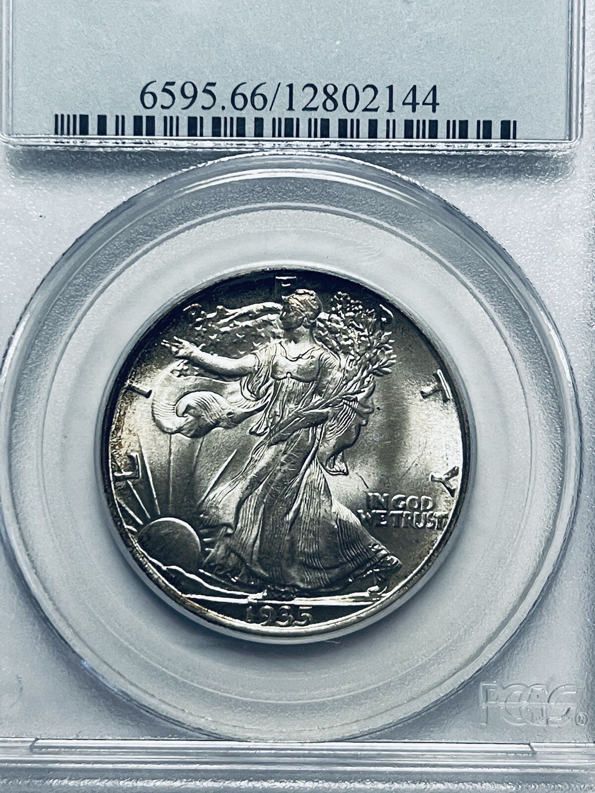 1935 Walking Liberty Silver Half Dollar PCGS MS66