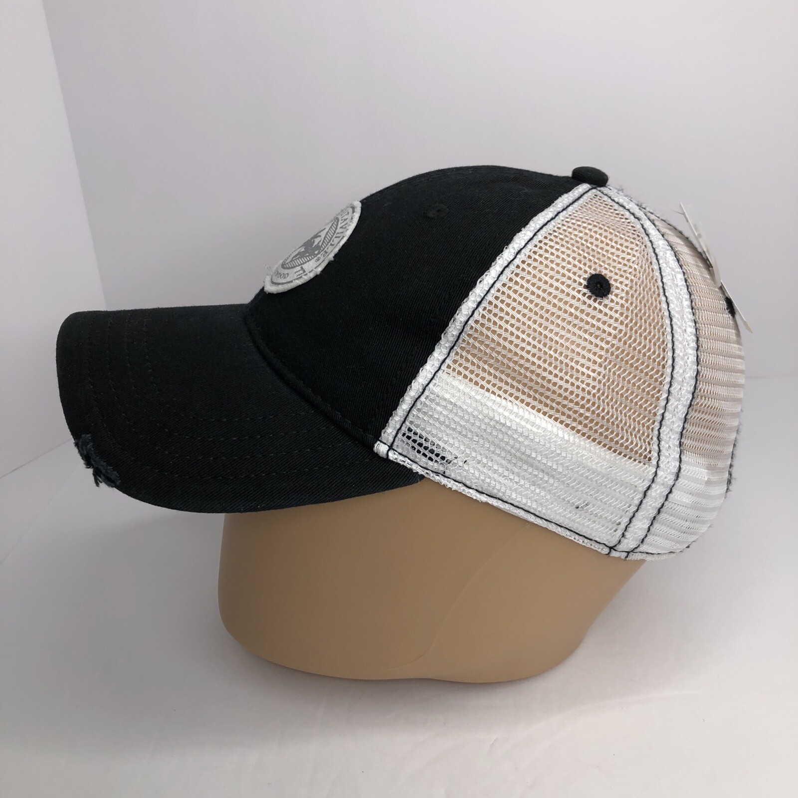 Margaritaville 1977 Hollywood Jimmy Buffet Black White Adj. Trucker Hat Cap New